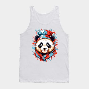 Cute panda chef. Portrait. Tank Top